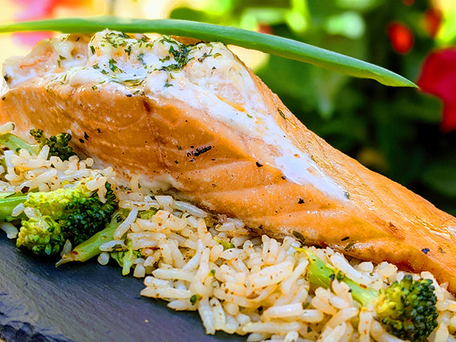 Livraison de Saumon farci aux crevettes et au fromage à la crème au Québec