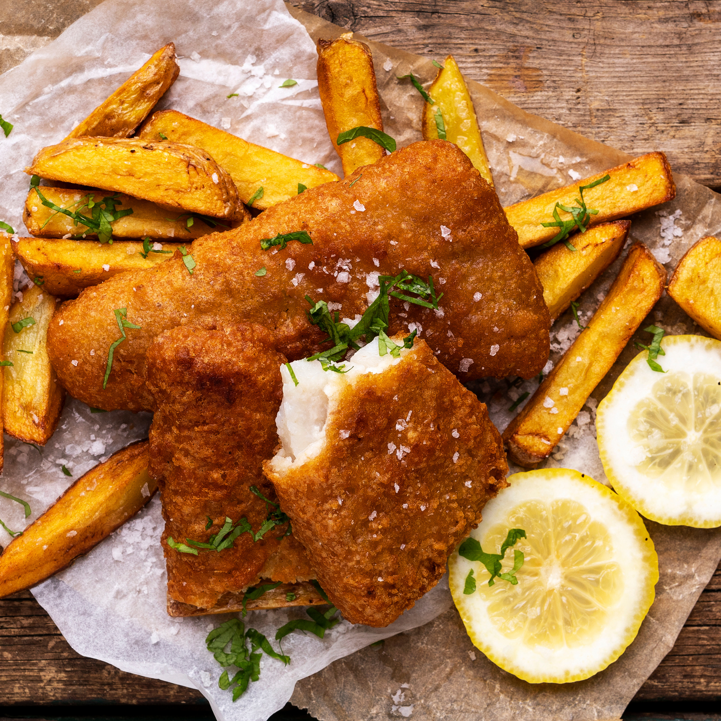 Livraison de Fish and chips de morue à la bière au Québec